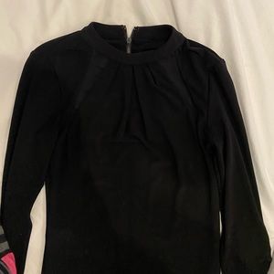 Long black Alice + Olivia midi dress